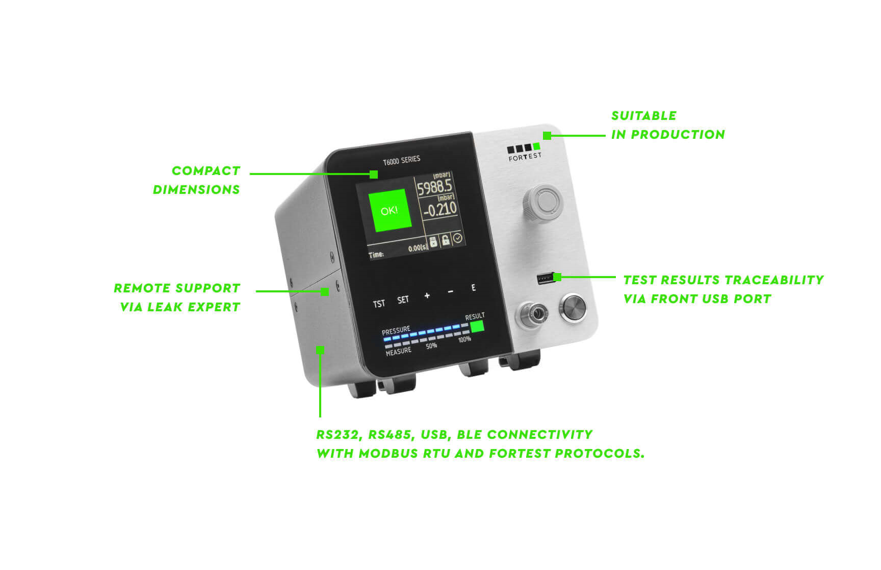 T6990 Entry Level Absolute Decay Air Leak Tester | ForTest