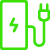 Icon Charging Columns for E-Mobility Green